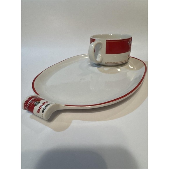 Vintage Campbell's Tomato Soup Cup Mug and Plate Tray Set Westwood 1994 - Picture 8 of 13